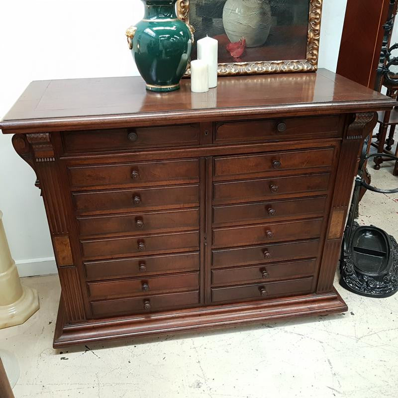 French Walnut Specimen Cabinet