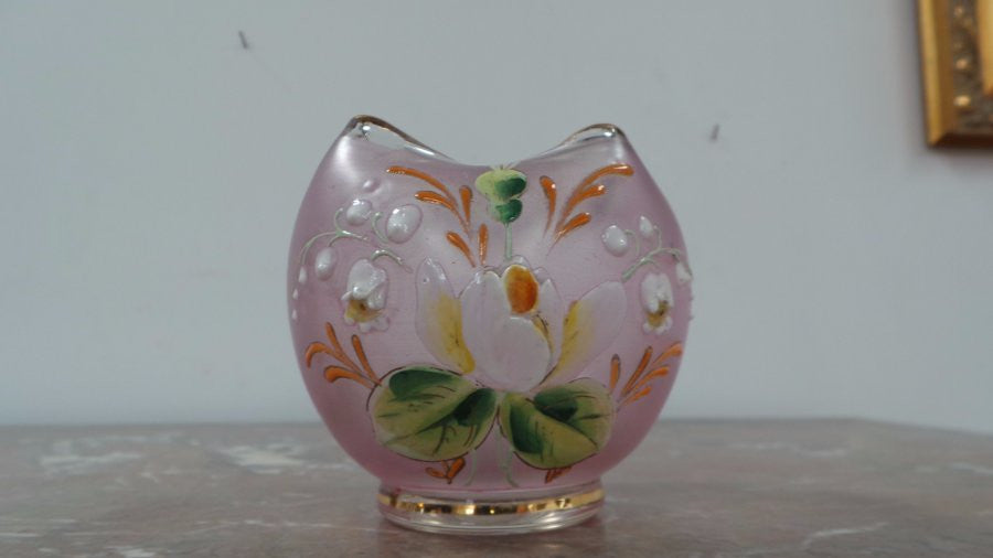 Victorian hand painted vase