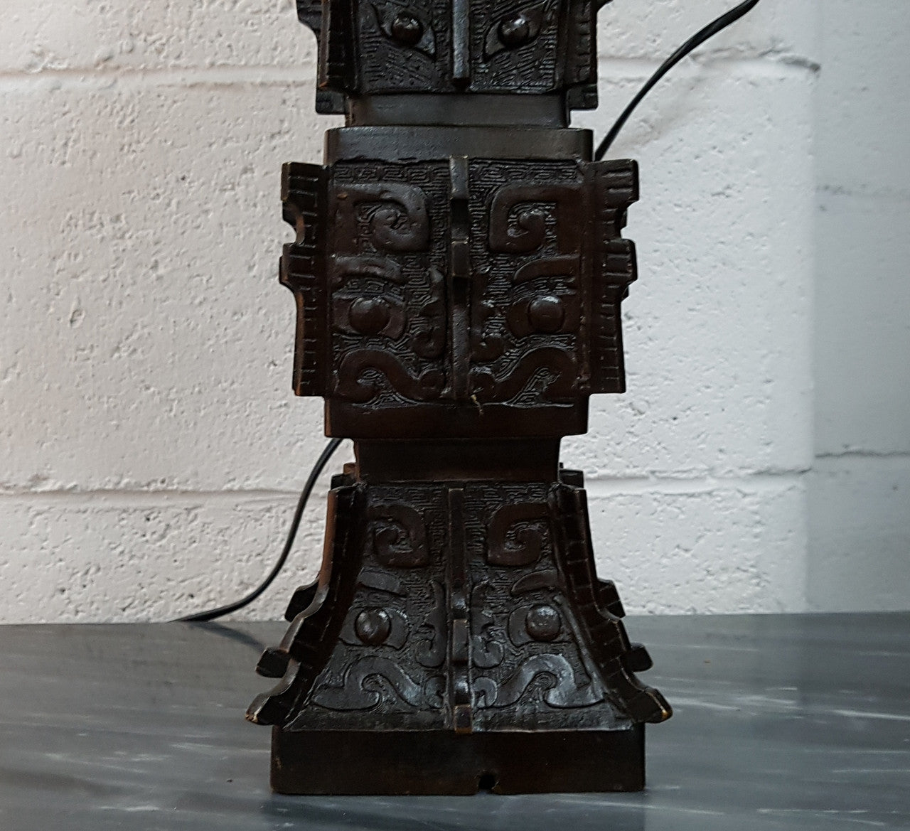 Very Heavy Decorative Chinese Bronze Vase