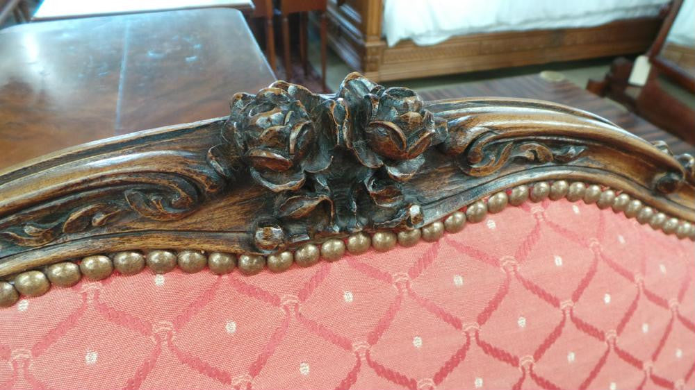 Pair Of French Carved Louis XV Style Fauteuils