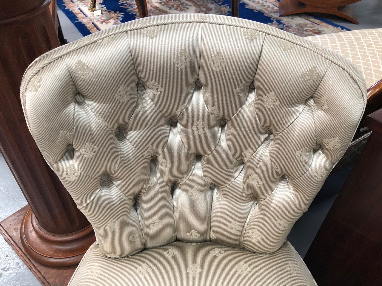 Lovely Upholstered Boudoir Chair