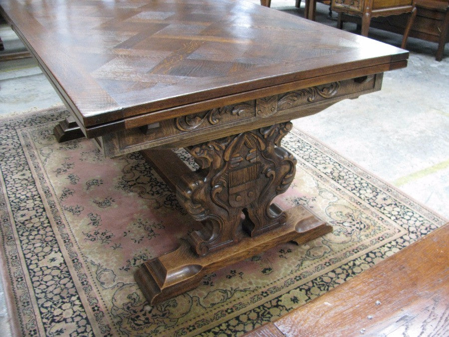 French Oak Dining Table