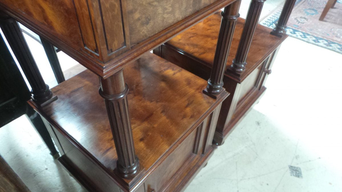 Pair of High End Mahogany Bedside Cabinets