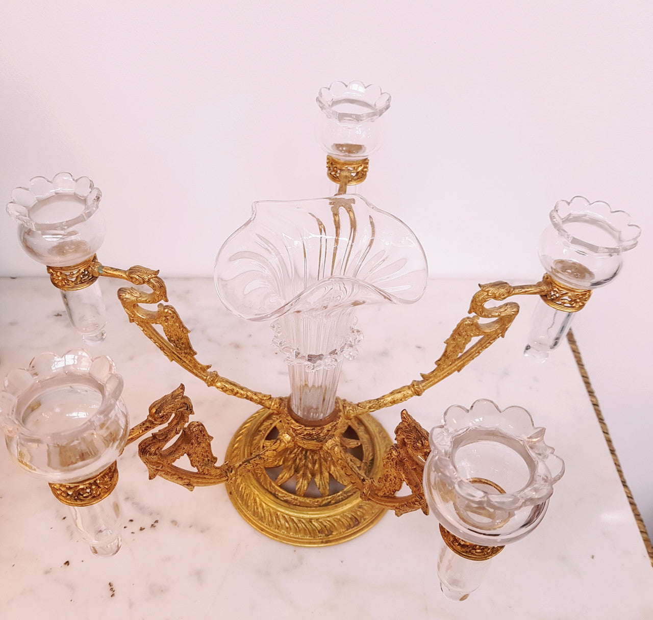 Antique French Empire Gilt Epergne
