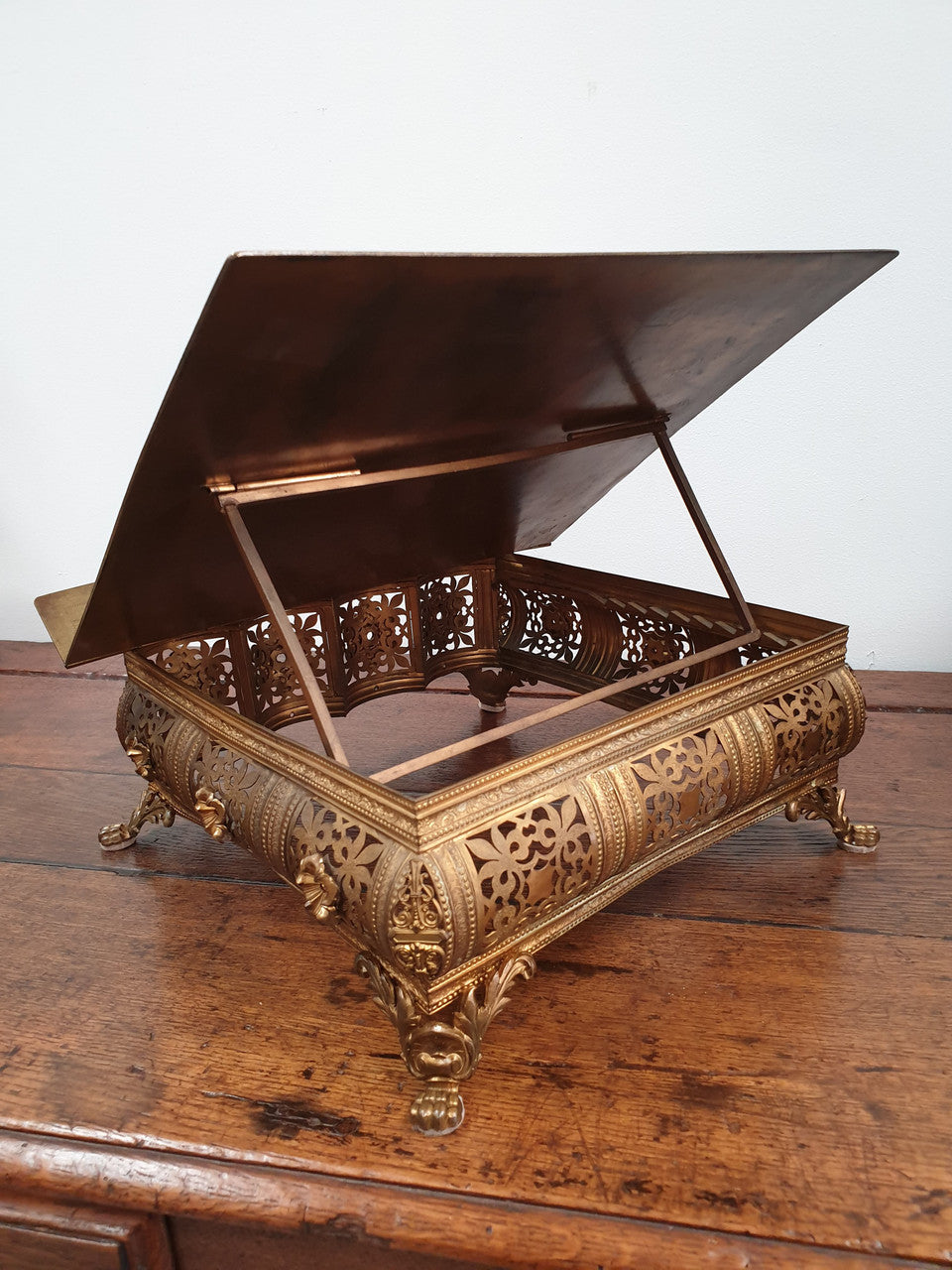 Rare French 19th Century Bronze Bible/Book Stand