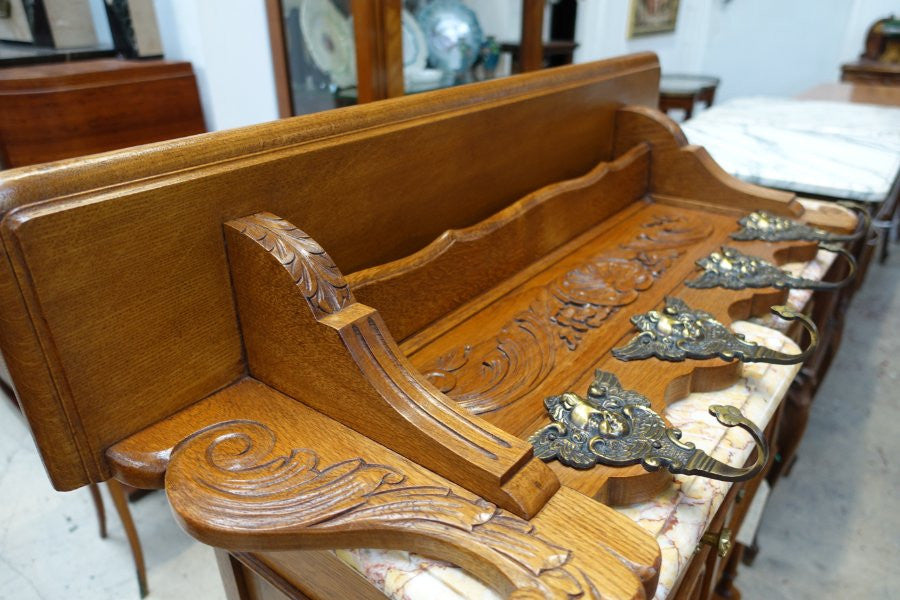 French Oak Coat/Hat Rack