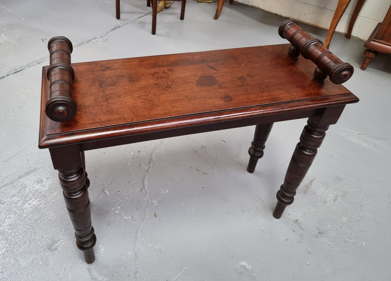 Antique Edwardian Mahogany stool/piano stool in good original detailed condition.