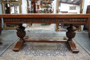 French Oak Extension Dining Table