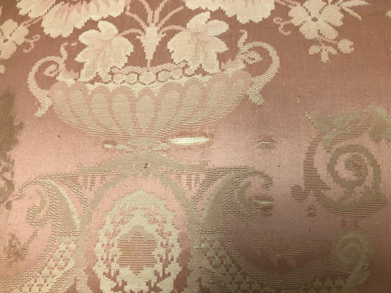 Pair Of French Louis XV Style Cane Back and Upholstered Seat Fauteuils