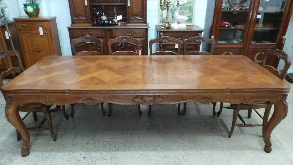 French Louis XV Dining Extension Table