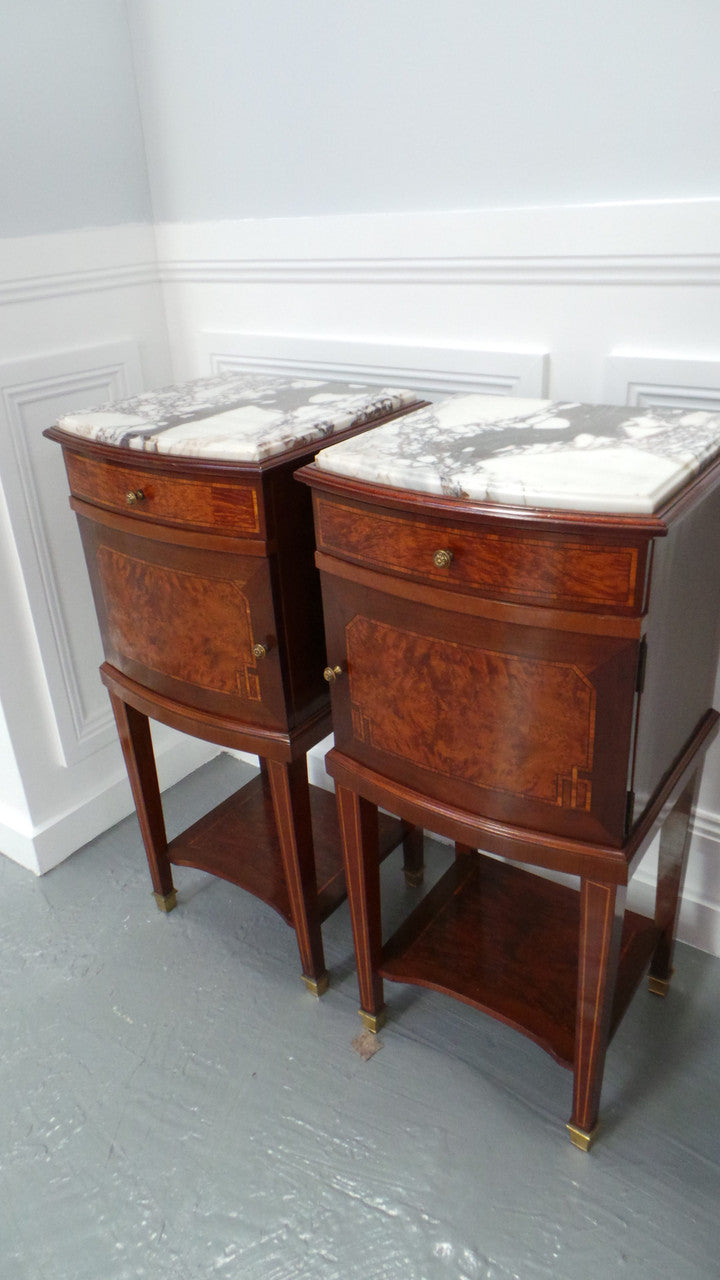 Pair Of French Louis XVI Style Bedsides