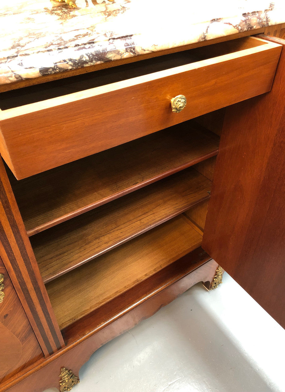Antique French Louis XIV Style Walnut Sideboard