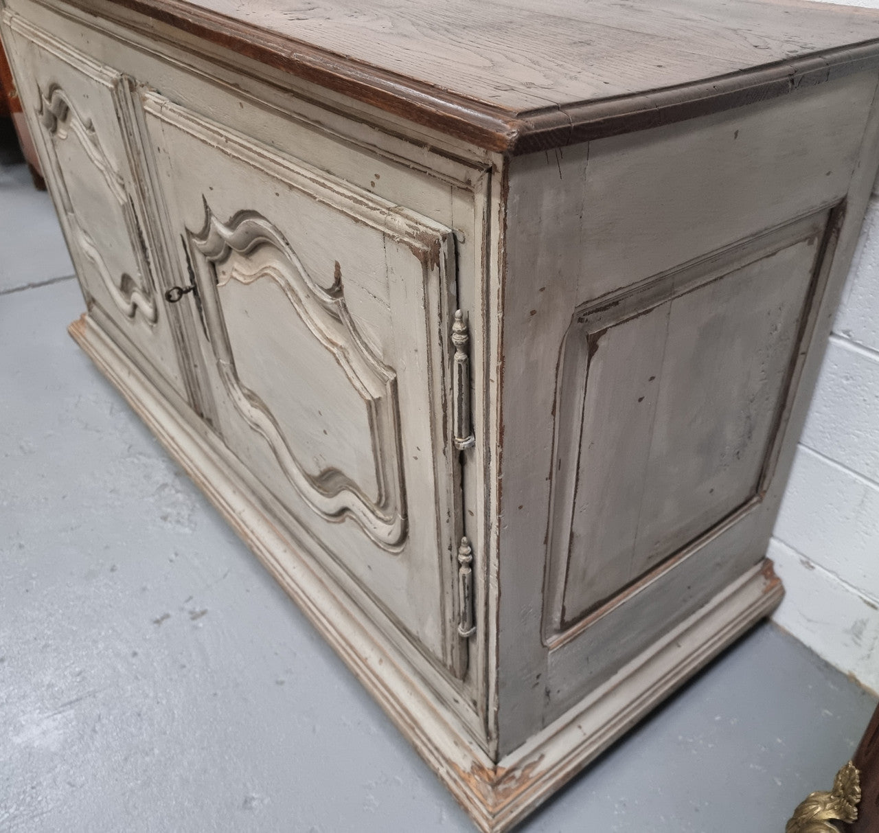 French Late 18th Century Painted Two Door Sideboard