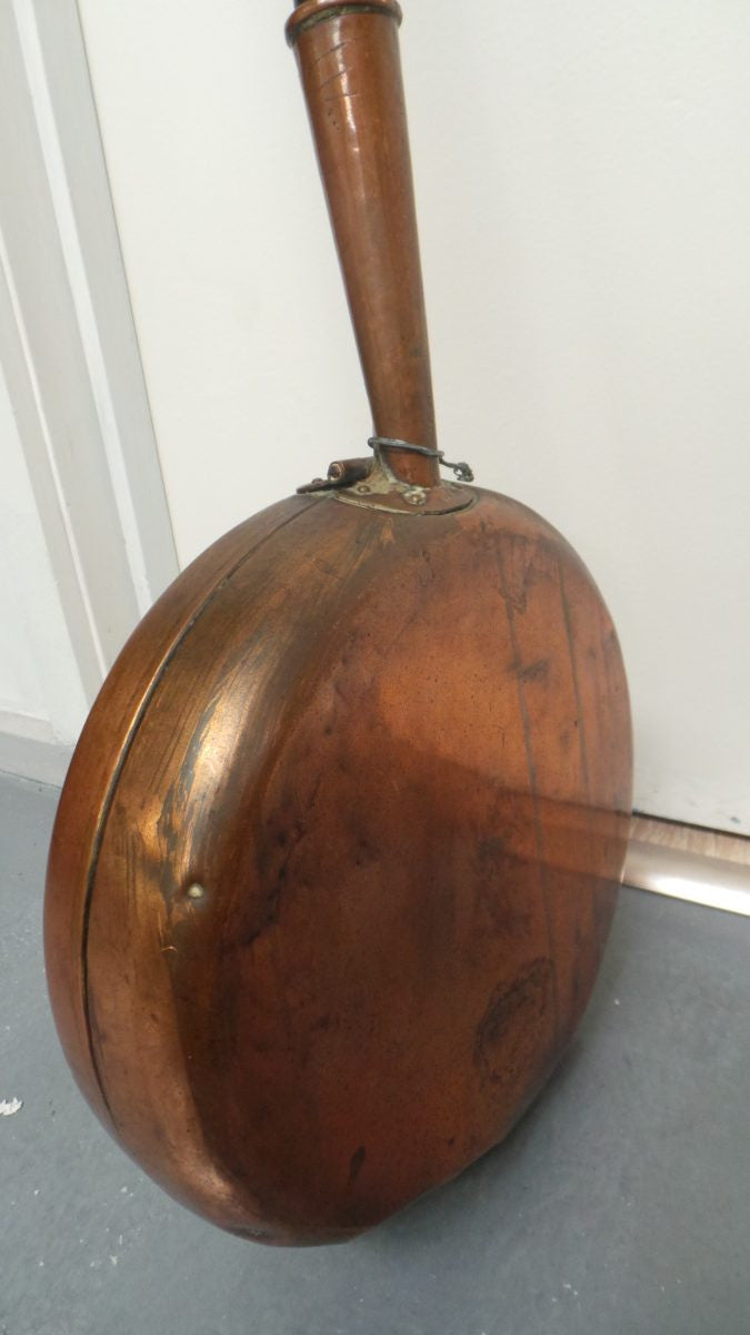 Antique French Copper Bed Warmer