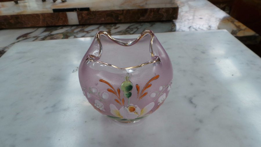Victorian hand painted vase