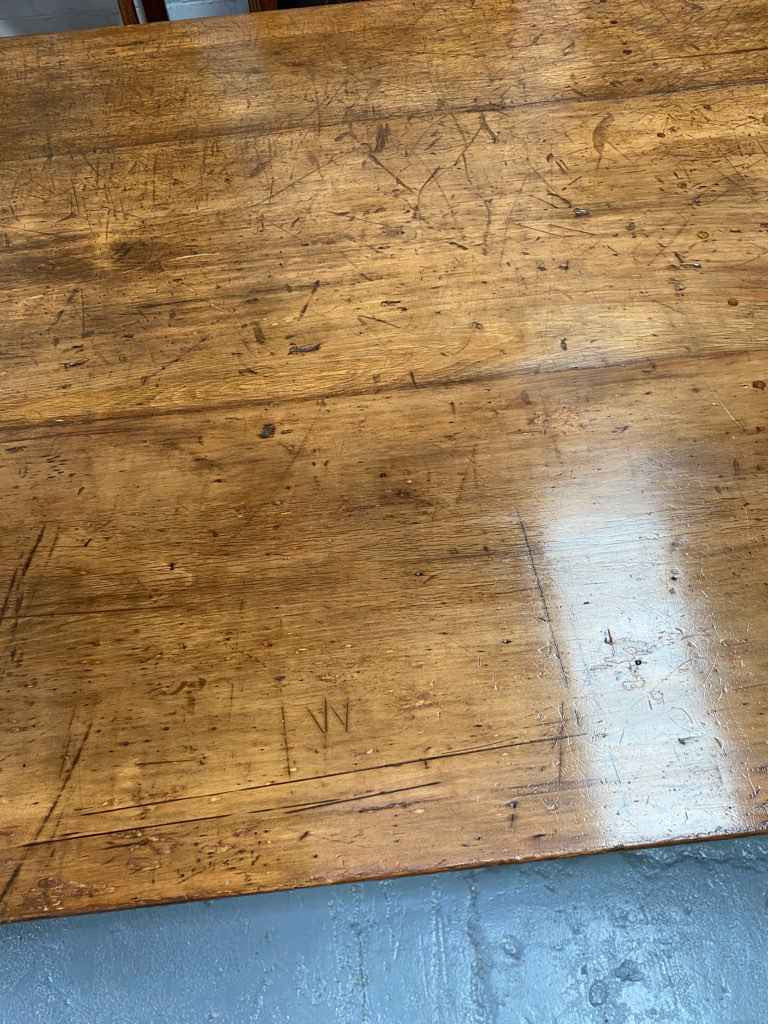 Beautiful Australian Antique farmhouse table made from Kauri Pine and originally used in an old Bakery.
Table would easily seat 12 to 14 people. It is in good detailed condition with heaps of character.