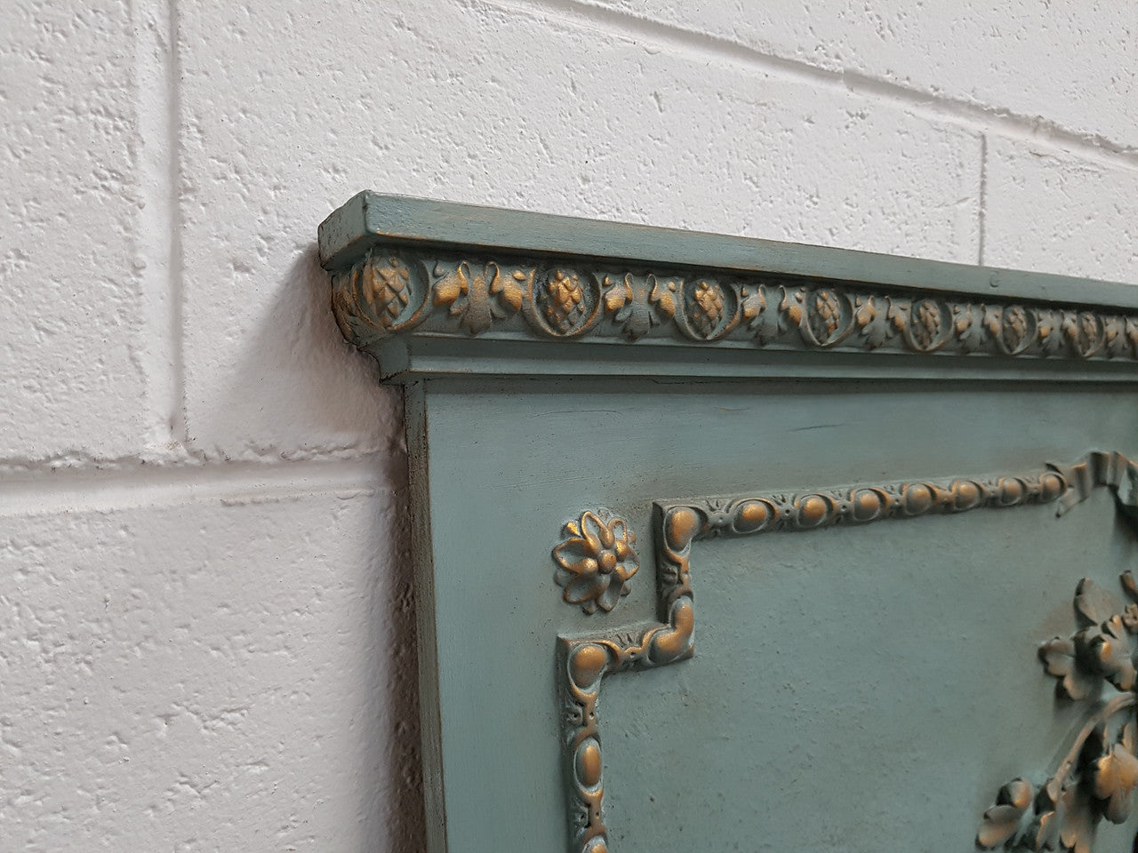 Late 19th Century Antique French Painted & Gilded Trumeau Mirror
