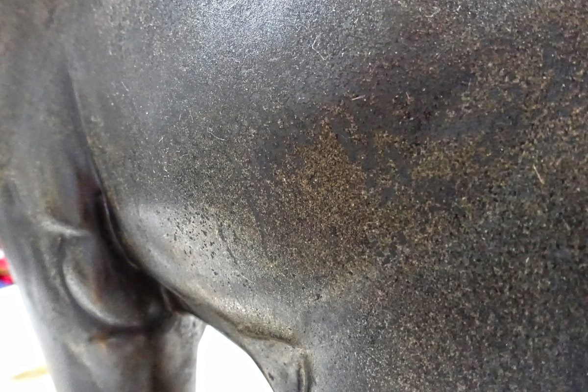 Irenee Rochard Bronze Animal Sculpture On Marble Base