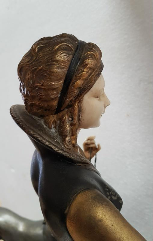 Signed Art Deco Figural Group