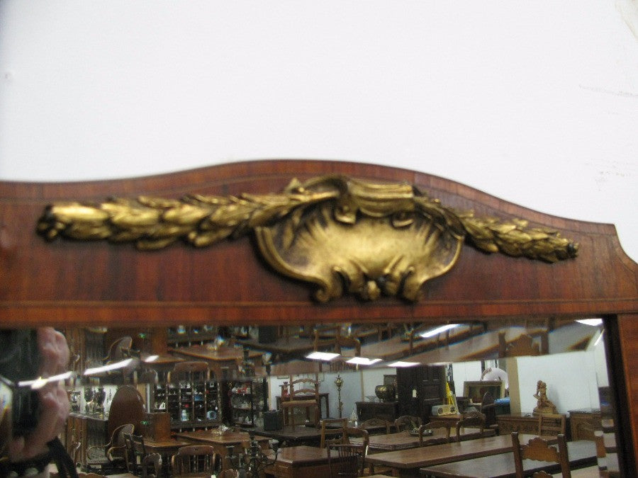 French Walnut Mirror