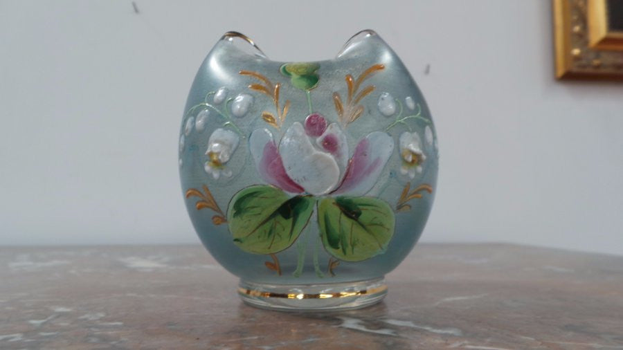 Victorian Hand Painted Vase-1