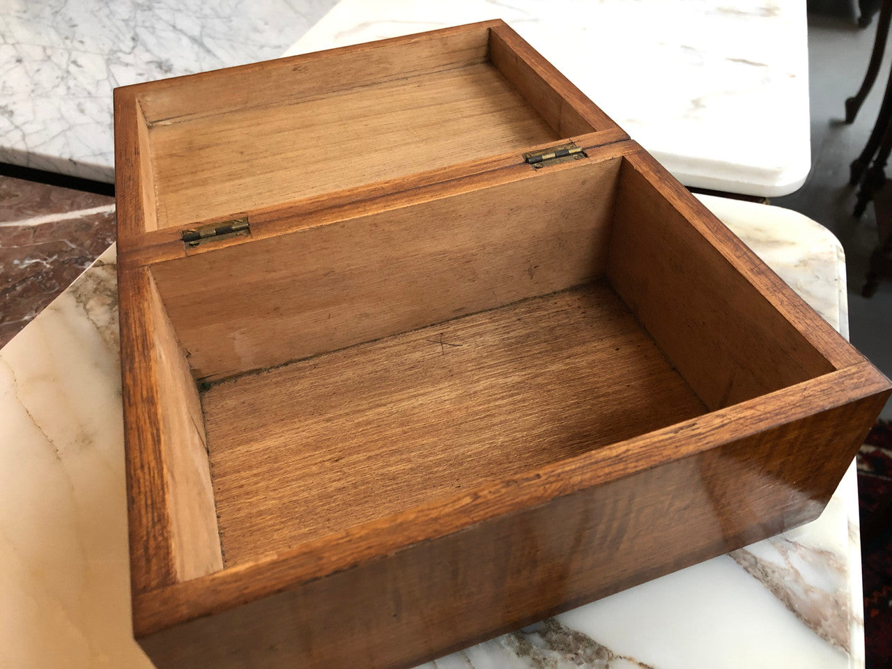 Antique Fiddleback Blackwood Box