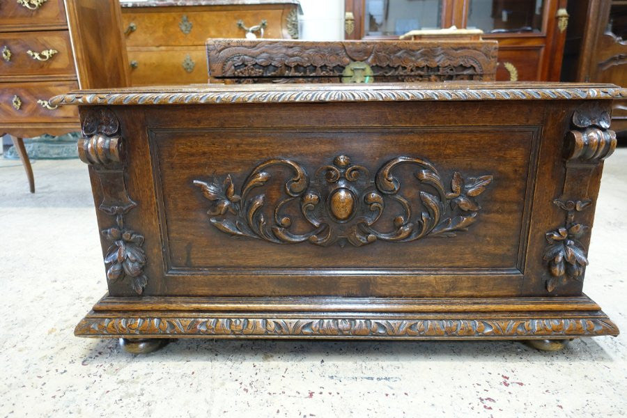 Antique French Oak Coffer-Blanket Box