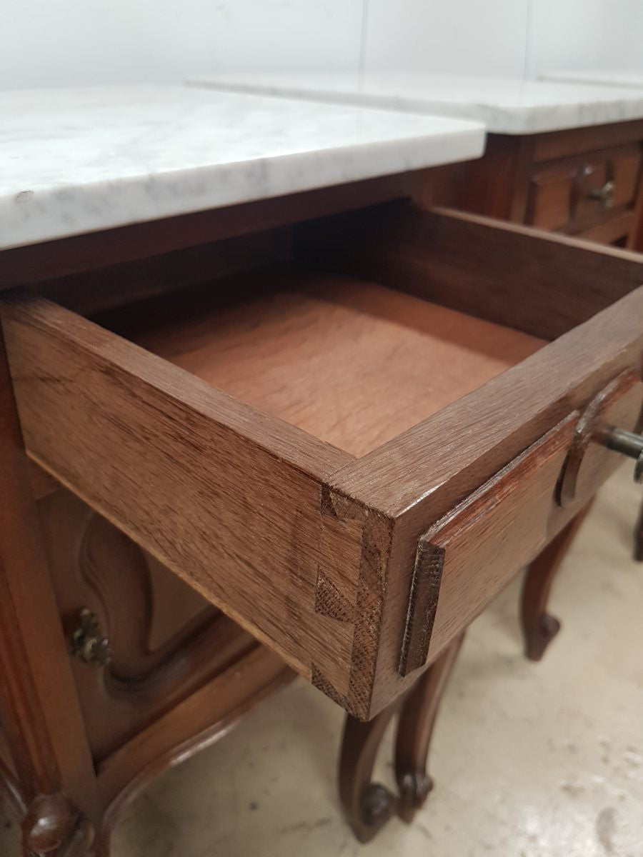Pair of Beautiful French Oak Bedside Cabinets