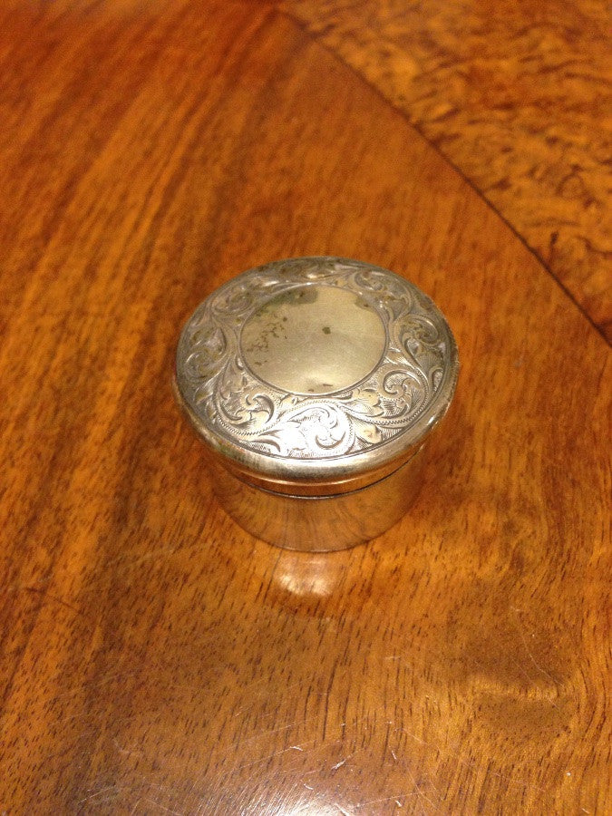 English Silver Trinket Box