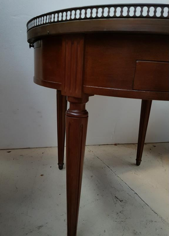 French Round Marble Top Coffee Table