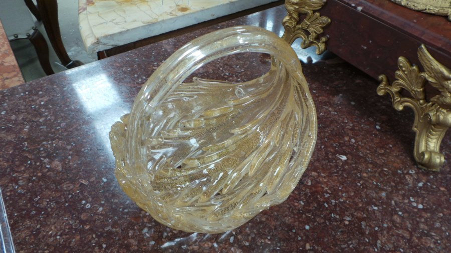 Murano Aventurine glass bowl