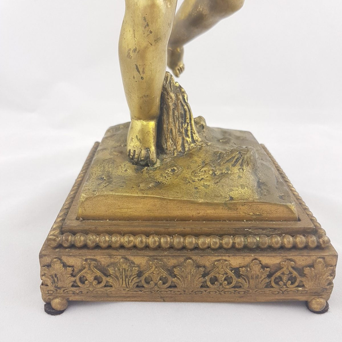 French 19th Century Gilt Bronze Cherub Figure