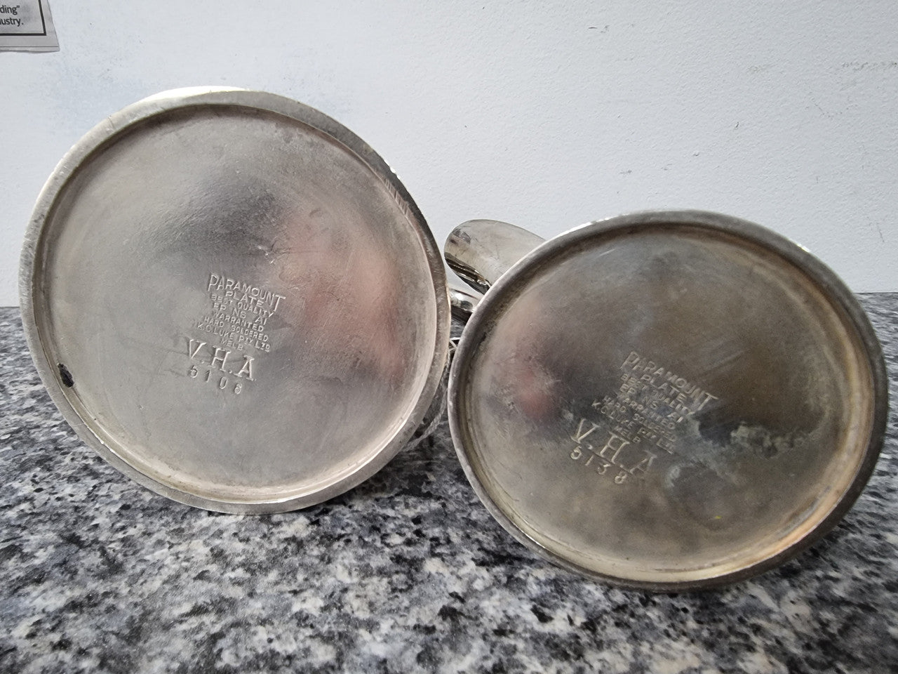 Pair of Vintage Silver-Plate water and milk jug. In good condition please view photos as they help form part of the description.