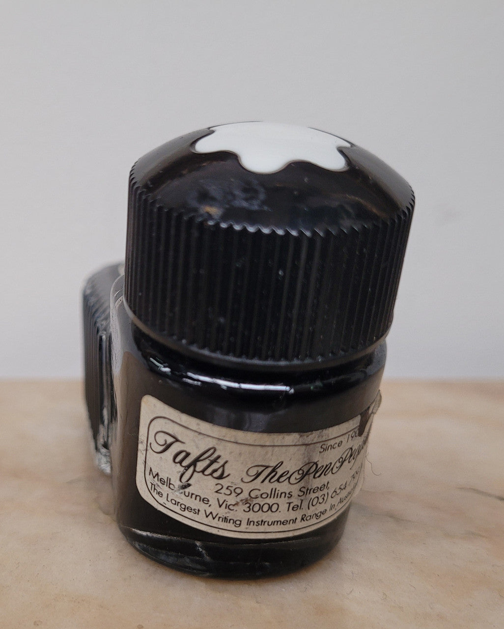 Authentic vintage "MONT BLANC" quality glass bottled fountain pen ink.