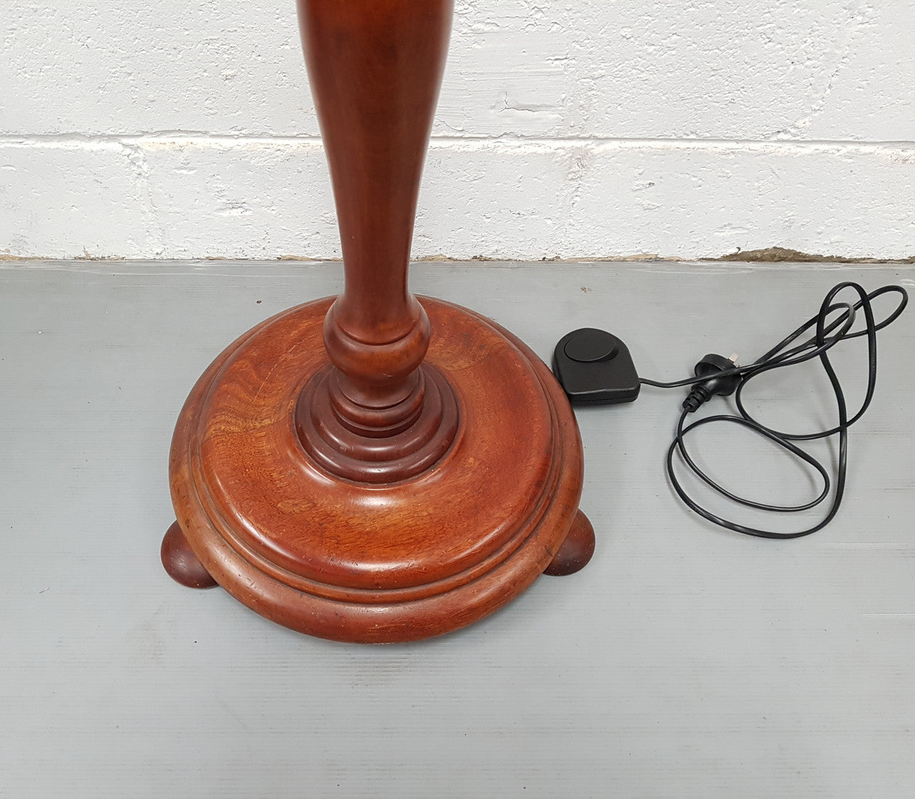 Antique Oak Standard Lamp