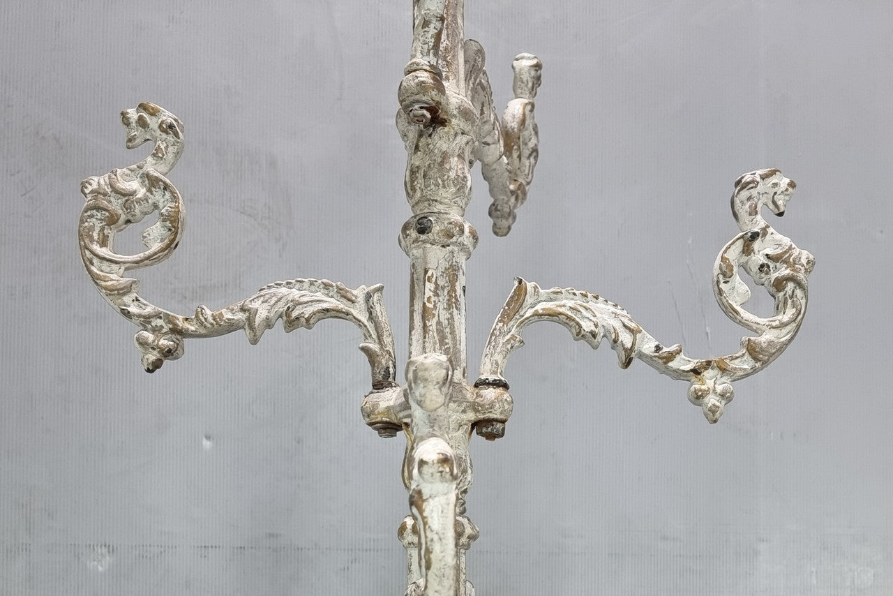 Lovely Antique French cast iron hat /coat/umbrella stand with ten arms, and in good original detailed condition.