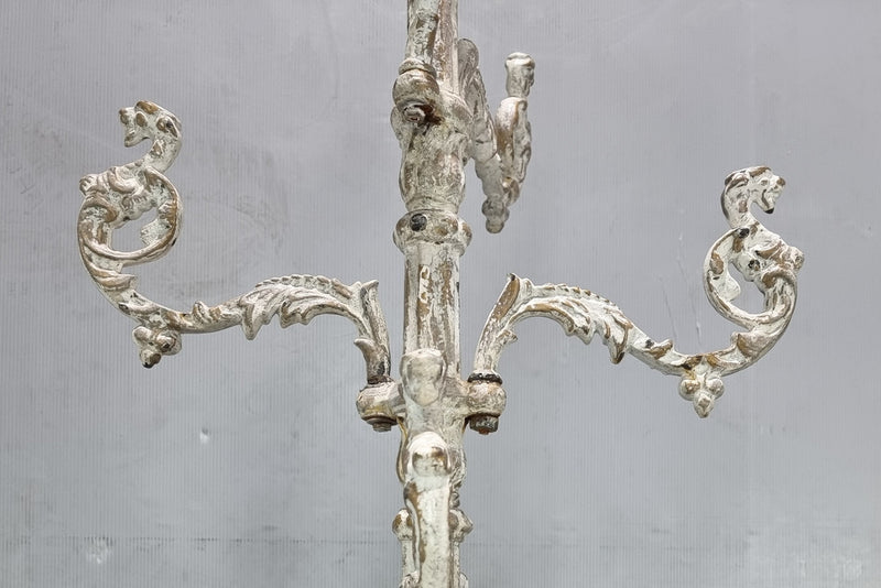 Lovely Antique French cast iron hat /coat/umbrella stand with ten arms, and in good original detailed condition.