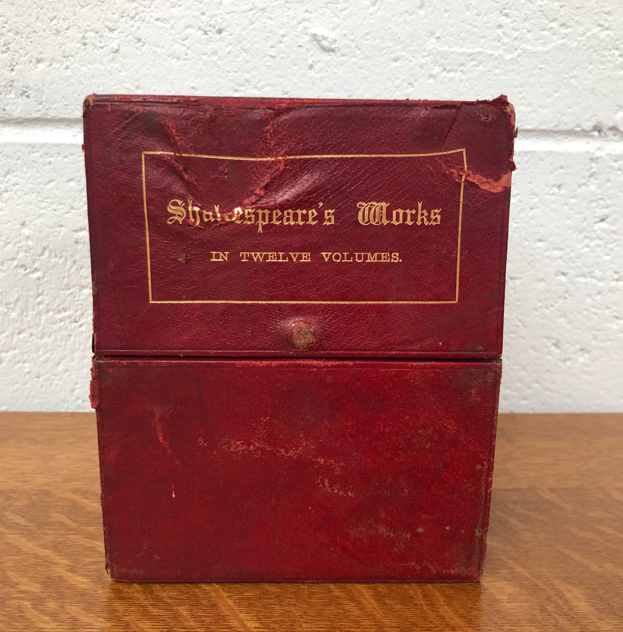 Late Victorian Boxed Collection Shakespeare's Works In Twelve Volumes