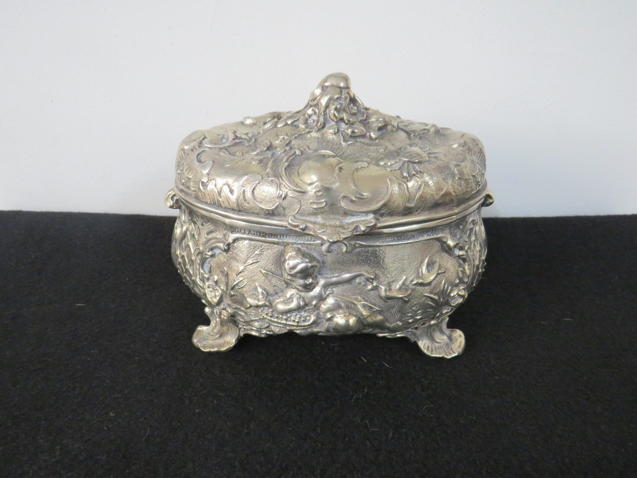 Charming Art Nouveau Style “Roger Bros” Silver Plated Casket