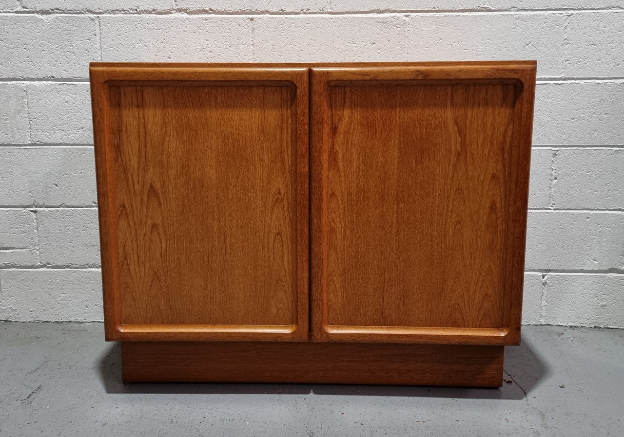 Lovely Vintage Teak two door cabinet ideal for a television cabinet in good original condition.