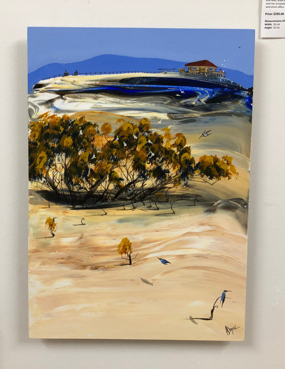 Adam Bogusz "Waiting For Rain" Oil On Board