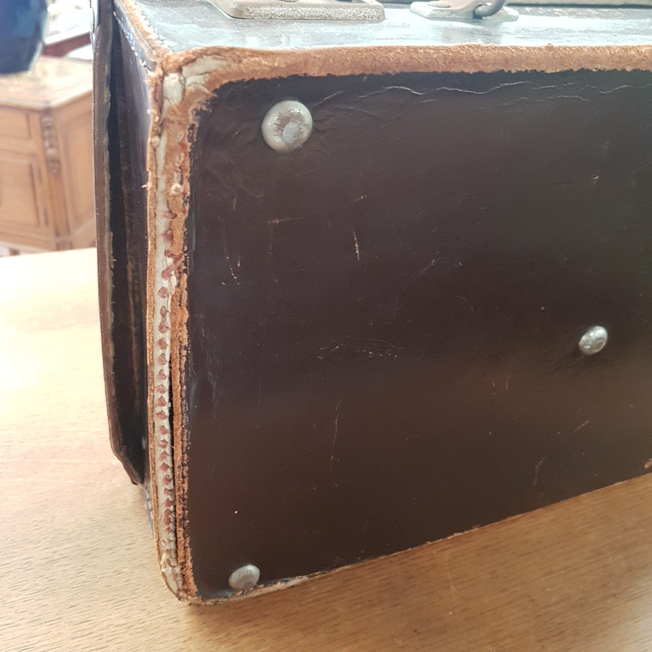 Vintage Leather Suitcase