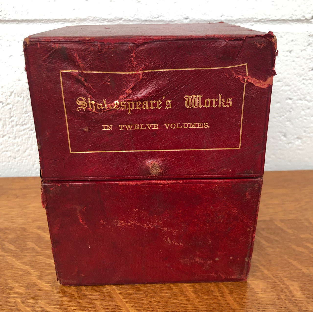 Late Victorian Boxed Collection Shakespeare's Works In Twelve Volumes