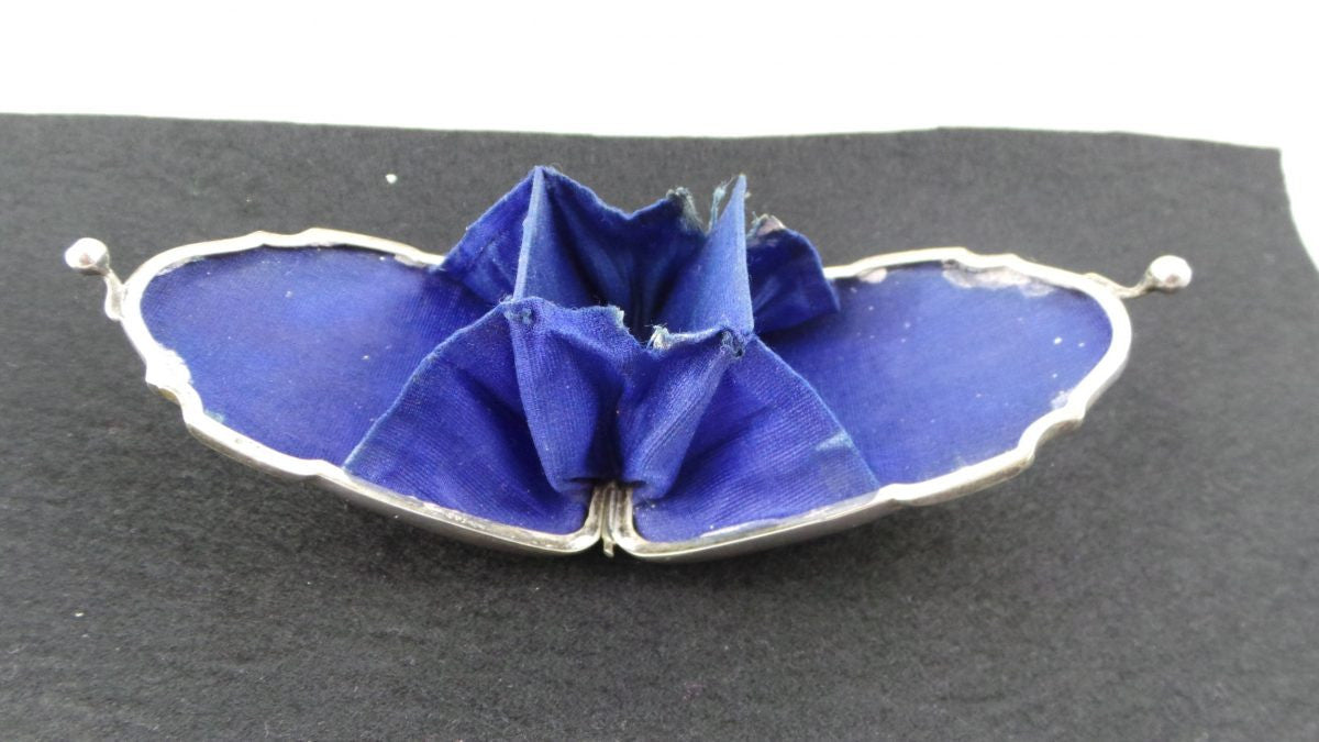 Antique Edwardian Silver Plated Coin Purse