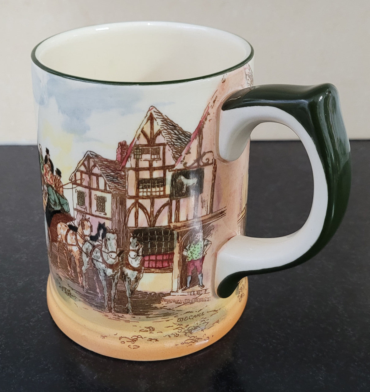 Royal Doulton coaching scene mug. In good original condition please view photos as they help form part of description.