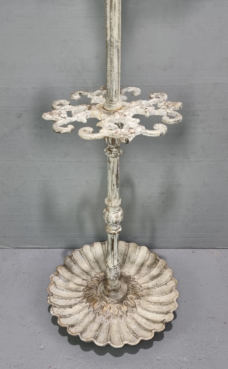 Lovely Antique French cast iron hat /coat/umbrella stand with ten arms, and in good original detailed condition.