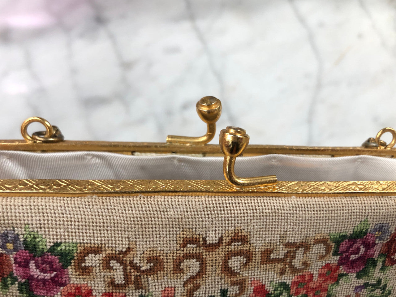 Very Fine Petit Point Small Handbag