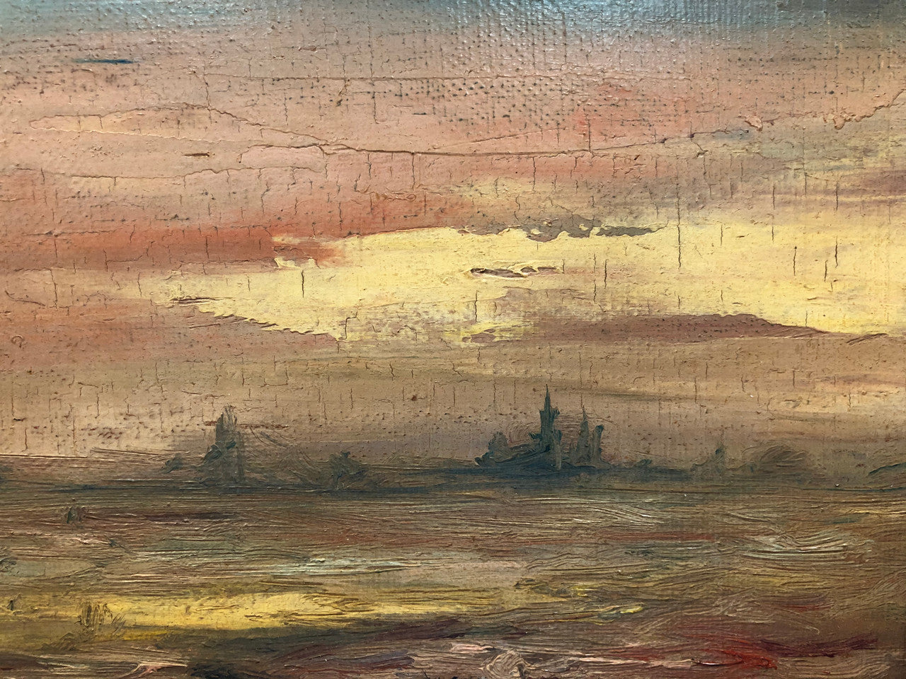 Beautiful Framed Oil On Canvas