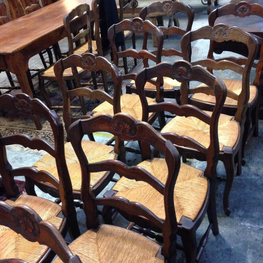 Set 10 French Provincial Dining Chairs-1