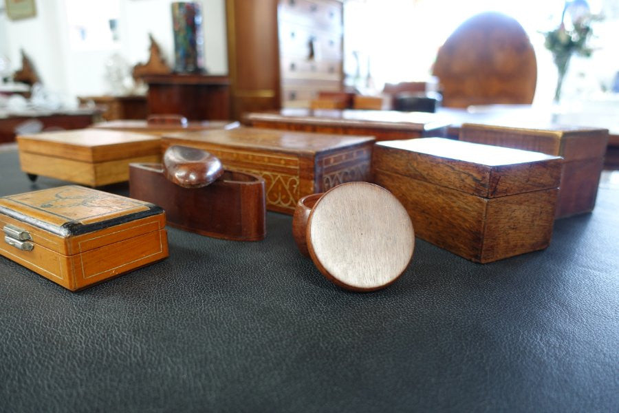 Assorted Australian and English Antique Boxes